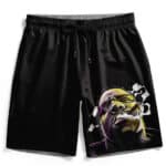 Epic Biggie Smalls Smoking Head Logo Art Black Swim Trunks