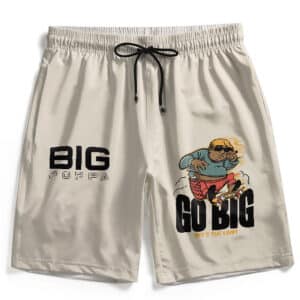 Go Big Sky’s The Limit Caricature Big Poppa Beach Shorts