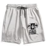 Hip-Hop Group Public Enemy Alien Head Icon White Men's Shorts