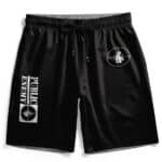 Hip-Hop Group Public Enemy Name Logo Art Black Swim Shorts