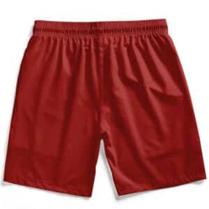 Minimalist Biggie Smalls Name Initial Crown Art Red Swim Shorts