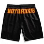 Notorious B.I.G. Minimalist Typography Art Black Men's Shorts