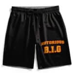 Notorious B.I.G. Minimalist Typography Art Black Men's Shorts