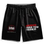 Public Enemy Harder Than You Think Typography Art Board Shorts
