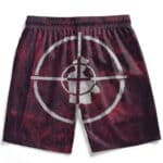 Public Enemy Human Target Logo Grunge Red Board Shorts