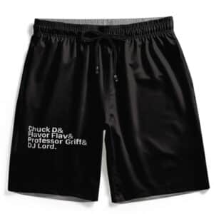 Public Enemy Member's Name Minimalist Art Men's Shorts