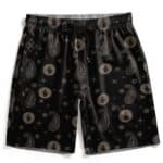 Public Enemy Target Logo Paisley Bandana Pattern Badass Gym Shorts