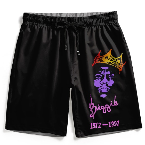 Rap Legend Biggie Smalls 1972-1997 Tribute Art Swim Shorts