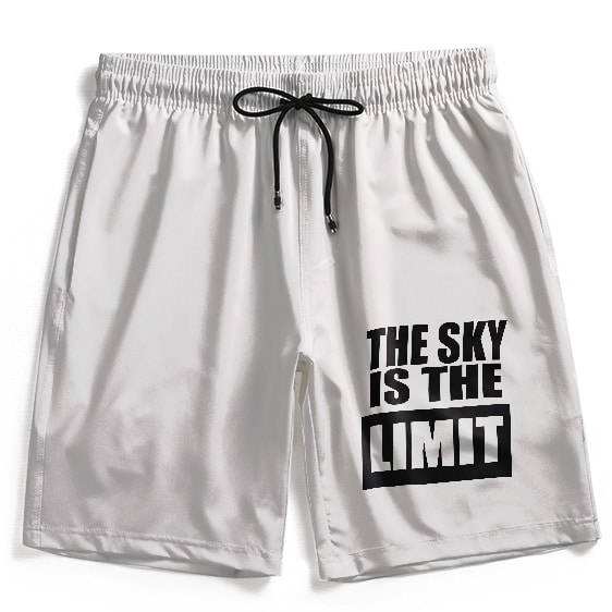The Sky Is The Limit Notorious B.I.G. Song Art Beach Shorts