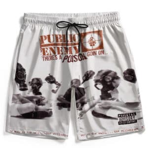 There's a Poison Goin' On Public Enemy Album Cover Board Shorts