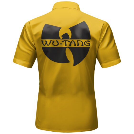 Hip-Hop Group Wu-Tang Clan Name Logo Yellow Hawaiian Shirt