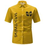 Hip-Hop Group Wu-Tang Clan Name Logo Yellow Hawaiian Shirt