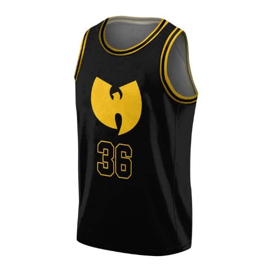Rap Group Wu-Tang Clan 36 Logo Black NBA Jersey