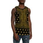 Rap Group Wu-Tang Clan Bandana Paisley Logo Pattern Bball Jersey