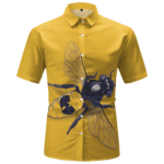 Rap Group Wu-Tang Clan Bee Logo Yellow Hawaiian Shirt