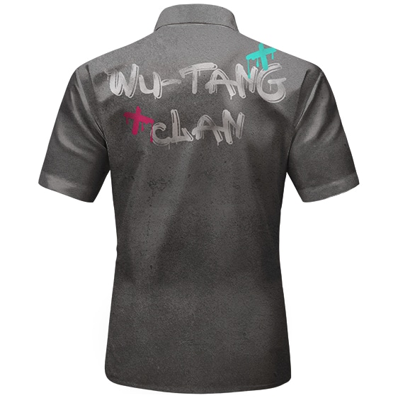 Rap Group Wu-Tang Clan Spray Paint Grunge Art Hawaiian Shirt