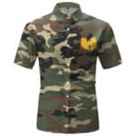 Wu-Tang Clan 36 Chambers Green Camouflage Pattern Hawaiian Shirt