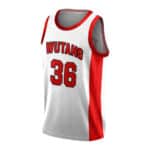 Wu-Tang Clan 36 Typography Art White Red Basketball Shirt