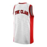 Wu-Tang Clan 36 Typography Art White Red Basketball Shirt