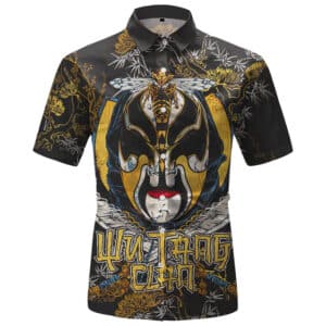 Wu-Tang Clan Bee Abstract Tree Artwork Cool Button-Up Shirt