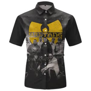 Wu-Tang Clan Crew Members Monochrome Photo Art Hawaiian Shirt