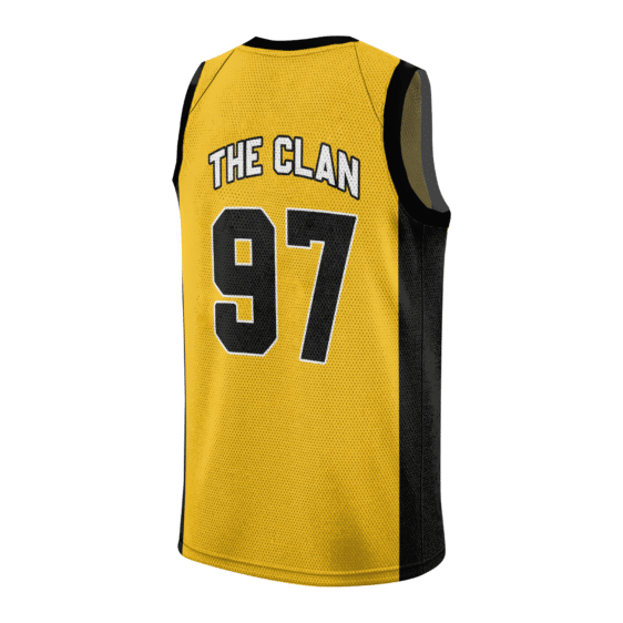 Wu-Tang Clan Forever 97 Art Yellow Black Basketball Jersey