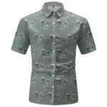 Wu-Tang Clan Iconic Logo Barbed Wire Art Button-Up Shirt