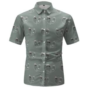 Wu-Tang Clan Iconic Logo Barbed Wire Art Button-Up Shirt