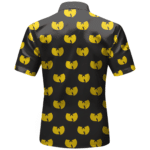 Wu-Tang Clan Iconic Logo Pattern Black Yellow Hawaiian Shirt