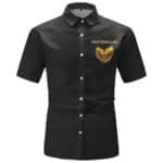 Wu-Tang Clan Members Head Sketch Art Black Button-Up Shirt