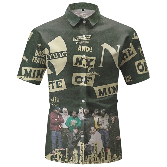 Wu-Tang Clan N.Y. State of Mind Poster Art Button-Up Shirt