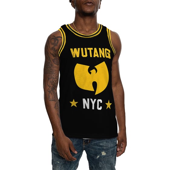 Wu-Tang Clan NYC 23 Logo Artwork Dope Black Basketball Shirt