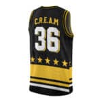 Wu-Tang Clan Protect Ya Neck Star Stripes Art Basketball Jersey