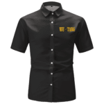 Wu-Tang Clan Protect Ya Neck Trippy Color Art Button-Up Shirt