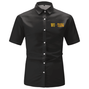 Wu-Tang Clan Protect Ya Neck Trippy Color Art Button-Up Shirt