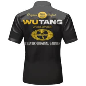 Wu-Tang Clan Worldwide Merch Logo Black Hawaiian Shirt