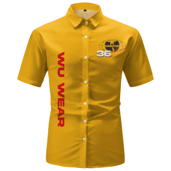 Wu-Wear 36 Chambers Wu-Tang Clan Art Button-Up Shirt