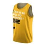 Can It Be All So Simple Wu-Tang Clan Lyrics Art Basketball Jersey