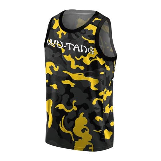 Dope Wu-Tang Clan Killer Bee Yellow Camouflage Basketball Shirt