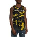 Dope Wu-Tang Clan Killer Bee Yellow Camouflage Basketball Shirt