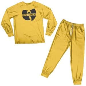 Hip-Hop Rap Group Wu-Tang Clan Iconic Logo Yellow Pajamas Set