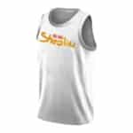 Wu-Tang Shaolin Minimalist Logo Art White NBA Jersey