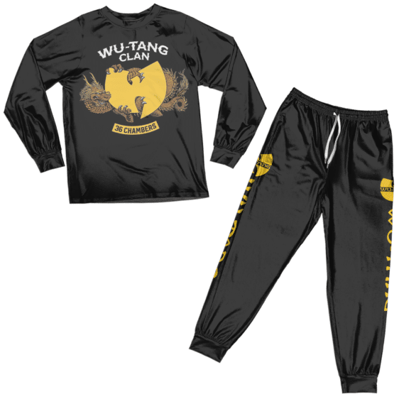 Wu-Tang Clan 36 Chambers Dragon Holding Logo Pajamas Set