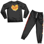 Wu-Tang Clan Fiery Name Typographic Logo Art Pajamas