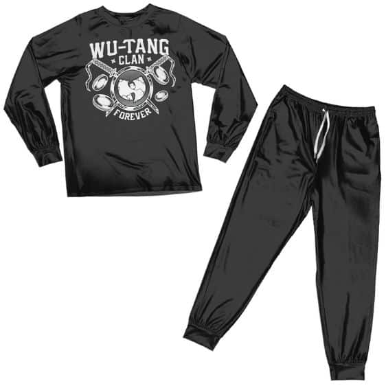 Wu-Tang Clan Forever Shield & Sword Logo Black Pajamas