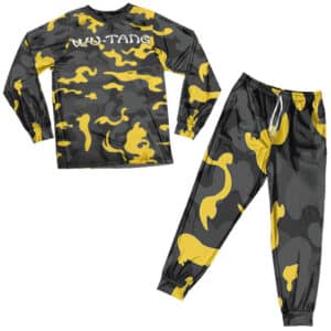 Wu-Tang Clan Killer Bees Yellow Camouflage Pattern Pajamas Set
