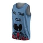 Wu-Tang Clan Members Caricature Head Art Blue Basketball Jersey