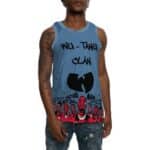 Wu-Tang Clan Members Caricature Head Art Blue Basketball Jersey