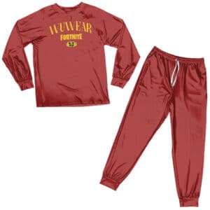 Wu-Tang Clan X Wuwear Fortnite Logo Red Pajamas Set