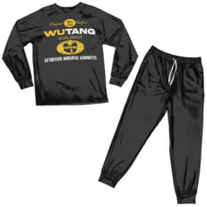 Wu-Tang Worldwide 1993 Merch Logo Art Black Pajamas Set